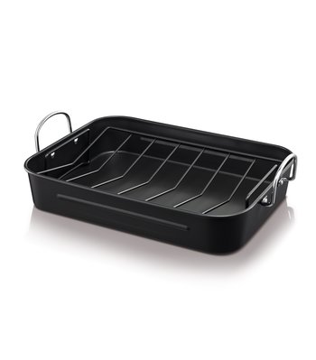 Oven roaster with non-stick rack